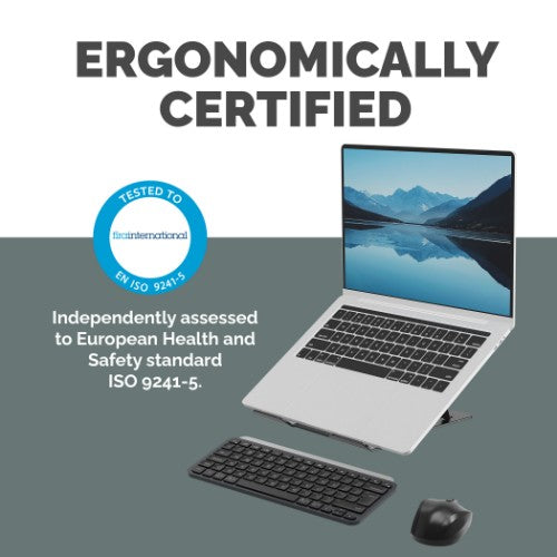 Fellowes Alumia Laptop Riser Portable Laptop Stand Max Size 15 inch Max Weight 5kg Black