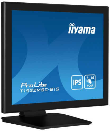 iiyama ProLite T1932MSC-B1S computer monitor 48.3 cm (19") 1280 x 1024 pixels Full HD LED Touchscreen Tabletop Black