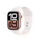 Apple Watch Series 10 GPS + Cellular 42mm Rose Gold Aluminium Case with Light Blush Sport Band - M/L