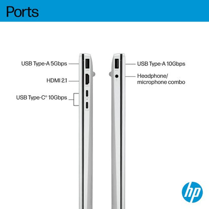 HP OmniBook 5 16-bc1002na AMD Ryzen™ 5 8540U Laptop 40.6 cm (16") Touchscreen 2K 8 GB LPDDR5-SDRAM 512 GB SSD Wi-Fi 6 (802.11ax) Windows 11 Home Silver