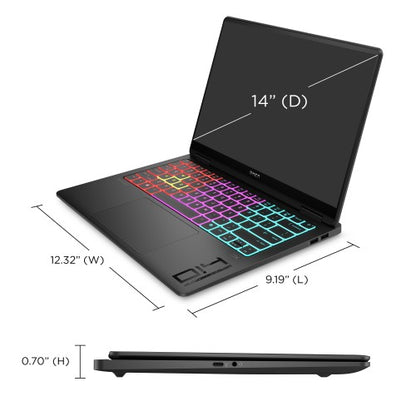 HP OMEN Transcend 14-fb1007na Intel Core Ultra 7 255H Laptop 35.6 cm (14") 3K 32 GB LPDDR5x-SDRAM 1 TB SSD NVIDIA GeForce RTX 5060 Wi-Fi 7 (802.11be) Windows 11 Home AI PC Black