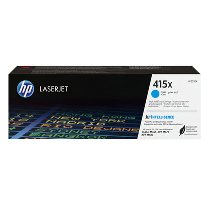 HP W2031X/415X Toner cartridge cyan, 6K pages ISO/IEC 19798 for HP E 45028/M 454