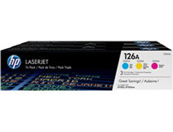 HP CF341A/126A Toner Rainbow-Kit (c,m,y), 3x1K pages ISO/IEC 19798 Pack=3 for HP LJ Pro CP 1025