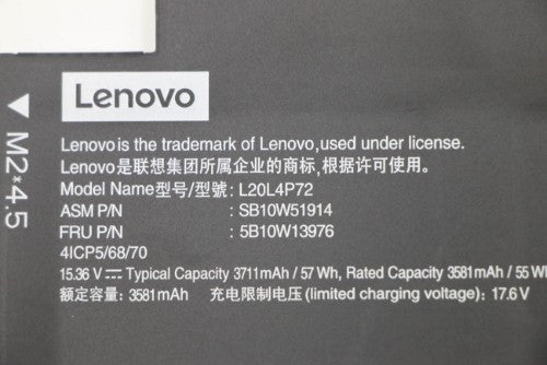 Lenovo 5B10W13976 laptop spare part Battery