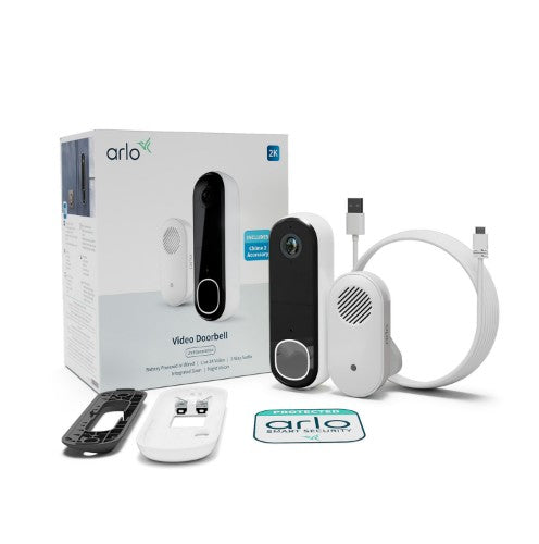 Arlo Essential Video Doorbell 2K & Chime