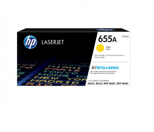 HP CF452A/655A Toner cartridge yellow, 10.5K pages ISO/IEC 19752 for HP LaserJet M 652/681