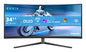 Philips Evnia 34M2C6500/00 computer monitor 86.4 cm (34") 3440 x 1440 pixels Wide Quad HD QD-OLED Grey