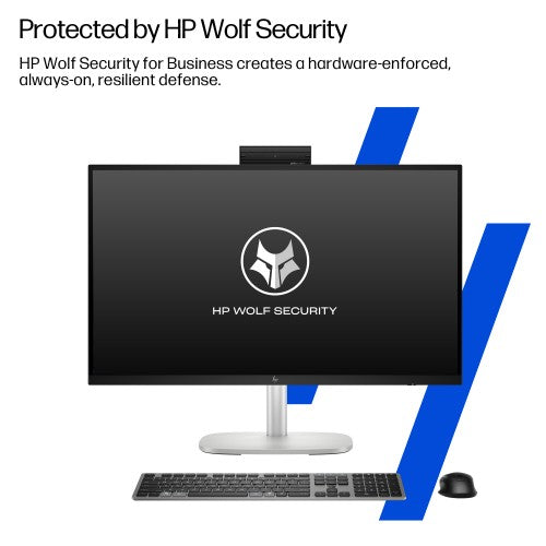 HP EliteStudio 8 G1i AI PC Wolf Pro Security Edition Intel Core Ultra 7 265 60.5 cm (23.8") 1920 x 1080 pixels Touchscreen All-in-One PC 32 GB DDR5-SDRAM 1 TB SSD Windows 11 Pro Wi-Fi 7 (802.11be) Silver