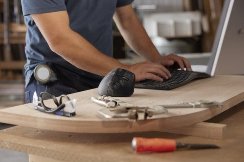 HP 960 Ergonomic Wireless keyboard Home RF Wireless + Bluetooth AZERTY Belgian Black