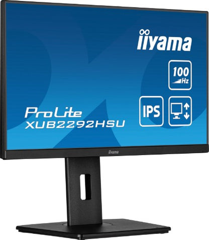 iiyama ProLite XUB2292HSU-B6 computer monitor 54.6 cm (21.5") 1920 x 1080 pixels Full HD LED Black