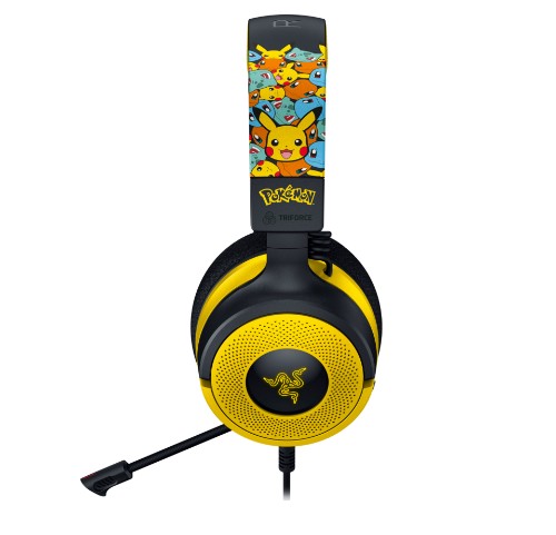 Razer Kraken V4 X Pokemon Headset Wired Head-band Gaming USB Type-C / USB Type-A Black, Yellow
