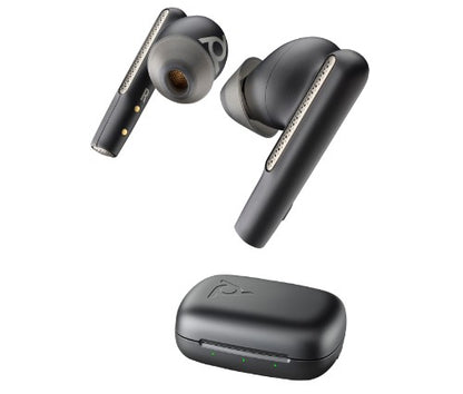 HP Poly Poly Voyager Free 60 Carbon Black Earbuds +Basic Charge Case
