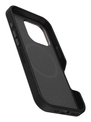 OtterBox Symmetry Series Cactus Leather for MagSafe for iPhone 16 Pro, Noir Ash