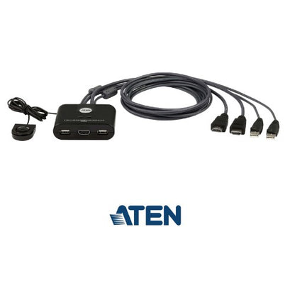 ATEN CS22HF KVM switch Black