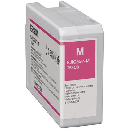 Epson C13T58C340/SJI-C-55-M Ink cartridge magenta 80ml for Epson ColorWorks D 6000
