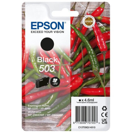 Epson C13T09Q14010/503 Ink cartridge black, 210 pages 4,6ml for Epson XP-5200