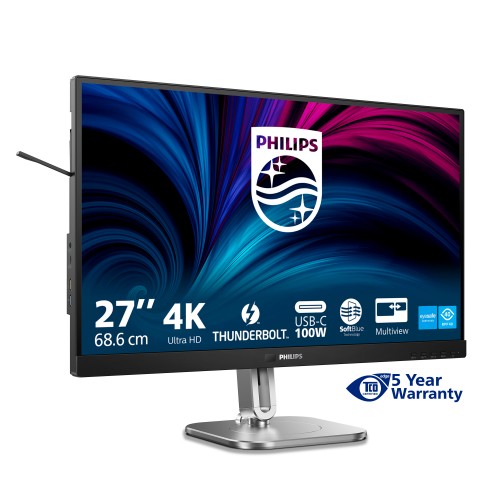 Philips 6000 series 27B2U6903/00 computer monitor 68.6 cm (27") 3840 x 2160 pixels 4K Ultra HD LED Anthracite