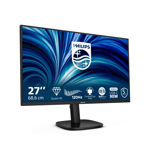 Philips 3000 series 27B2U3601/00 computer monitor 68.6 cm (27") 2560 x 1440 pixels Quad HD LCD Black