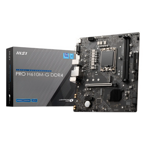 MSI PRO H610M-G DDR4 motherboard Intel H610 LGA 1700 micro ATX