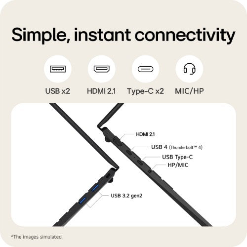 LG Gram 14Z90T-G 14" Hybrid AI Laptop - Intel® Core™ Ultra 7 255H, 512GB SSD, 16 GB RAM - Black - [2025]