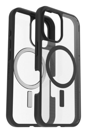 OtterBox React Series for MagSafe for Apple iPhone 16, Black Crystal