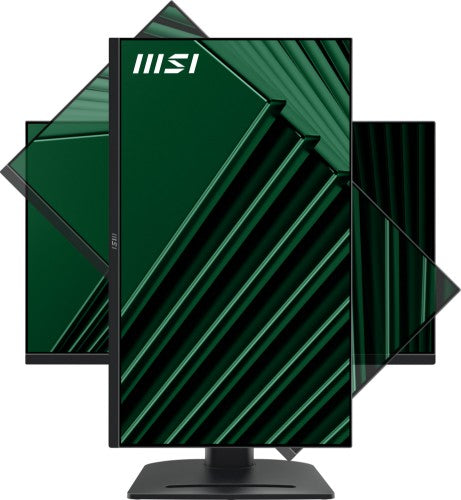 MSI PRO MP275PG 27 Inch Monitor, FHD (1920 x 1080), 100Hz, IPS, 1ms, 1x HDMI 1.4b, 1x DP 1.2a output, 1x D-Sub(VGA), Built-in Speakers, Anti-Glare, Anti-Flicker, Less Blue light, TÜV Certified, VESA, Kensington, 4-way adjustable stand, Black
