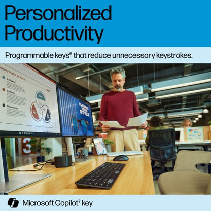 HP 720 Multi-Device Rechargeable Wireless Keyboard