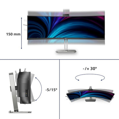 Philips 5000 series 49B2U5900CH/00 computer monitor 124 cm (48.8") 5120 x 1440 pixels Dual QHD LCD Black