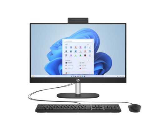 HP 24-cr0041na AMD Ryzen™ 3 7320U 60.5 cm (23.8") 1920 x 1080 pixels All-in-One PC 8 GB LPDDR5-SDRAM 256 GB SSD Windows 11 Home Wi-Fi 6 (802.11ax) Black