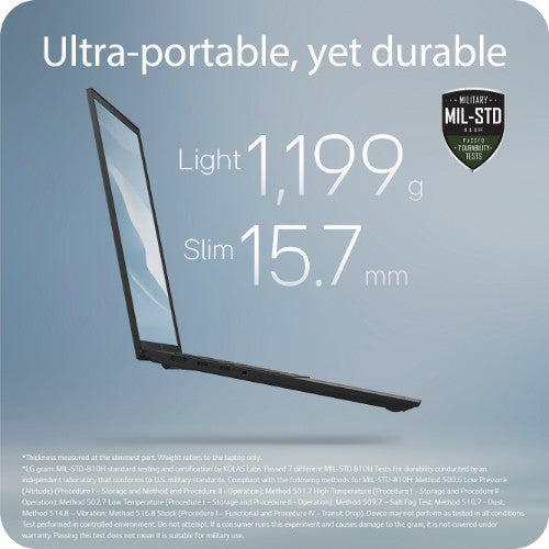 LG Gram 16Z90T-G 16" Hybrid AI Laptop - Intel® Core™ Ultra 7 255H, 1TB SSD, 16 GB RAM - Black - [2025]