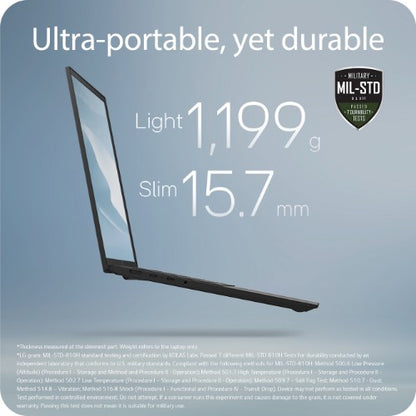 LG Gram 16Z90T-G 16" Hybrid AI Laptop - Intel® Core™ Ultra 7 255H, 1TB SSD, 16 GB RAM - Black - [2025]