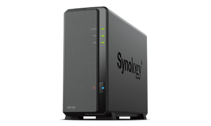 Synology DiskStation DS124 NAS/storage server Desktop Realtek RTD1619B 1 GB DDR4 0 TB DiskStation Manager Black