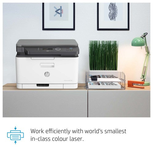 HP Laser 178nw Wireless Multifunction Color Printer, Copier, Scanner; Duplex