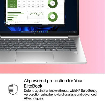 HP EliteBook 6 G1i AI Intel Core Ultra 7 255U Laptop 35.6 cm (14") WUXGA 16 GB DDR5-SDRAM 512 GB SSD Wi-Fi 6E (802.11ax) Windows 11 Pro AI PC Silver
