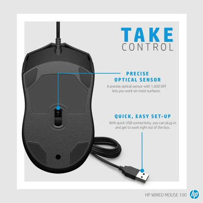 HP Wired Mouse 100