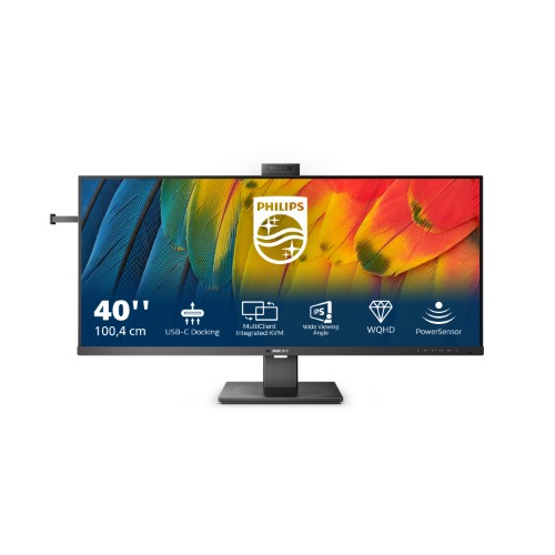 Philips 5000 series 40B1U5601H/00 computer monitor 101.6 cm (40") 3440 x 1440 pixels Wide Quad HD LCD Black