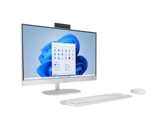 HP 24-cr0035na AMD Ryzen™ 5 7520U 60.5 cm (23.8") 1920 x 1080 pixels All-in-One PC 8 GB LPDDR5-SDRAM 512 GB SSD Windows 11 Home Wi-Fi 6 (802.11ax) White