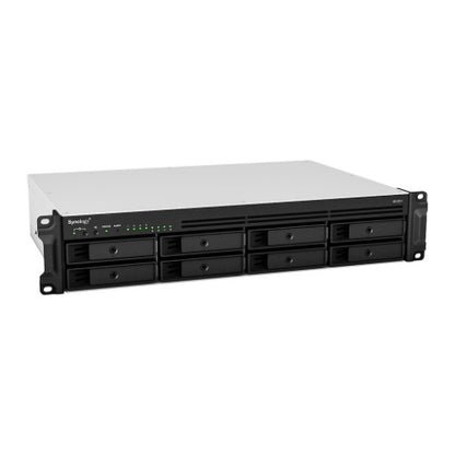 Synology RackStation RS1221RP+ NAS Rack (2U) Ryzen Embedded V1500B 4 GB DDR4 48 TB HDD Aluminium, Black