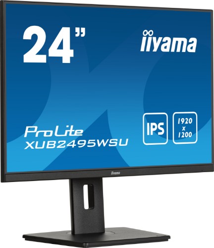 iiyama ProLite XUB2495WSU-B7 computer monitor 61.2 cm (24.1") 1920 x 1200 pixels WUXGA LED Black