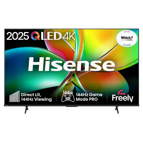 Hisense 50" E78QTUK PRO 144Hz QLED Smart AI TV with Freely