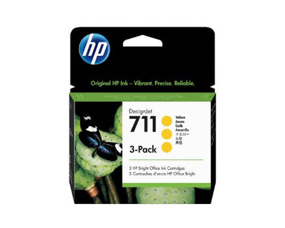 HP CZ136A/711 Ink cartridge yellow 29ml Pack=3 for HP DesignJet T 520