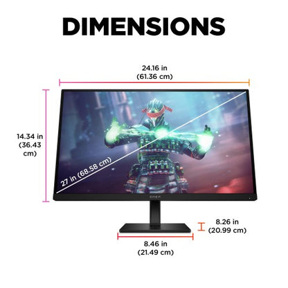 OMEN by HP 27 inch UHD 144Hz Gaming Monitor - OMEN 27k