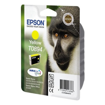 Epson C13T08944011/T0894 Ink cartridge yellow, 225 pages ISO/IEC 24711 3.5ml for Epson Stylus S 20/SX 115/SX 415