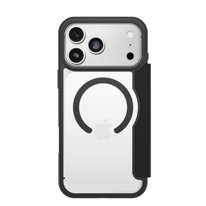 OtterBox React Folio MagSafe Series for Apple iPhone 17 Pro Max, Black Crystal, transparent/black