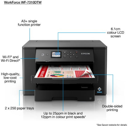 Epson WorkForce WF-7310DTW inkjet printer Colour 4800 x 2400 DPI A3+ Wi-Fi