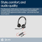HP Poly Blackwire 3320 Stereo Microsoft Teams Certified USB-C Headset +USB-C/A Adapter