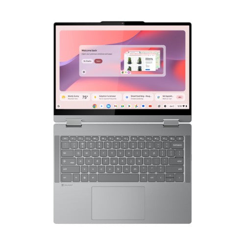 Lenovo Chrome 2in1 14IRU10 Intel Core 5 120U Chromebook 35.6 cm (14") Touchscreen WUXGA 8 GB LPDDR5-SDRAM 128 GB UFS Wi-Fi 6E (802.11ax) ChromeOS English Grey