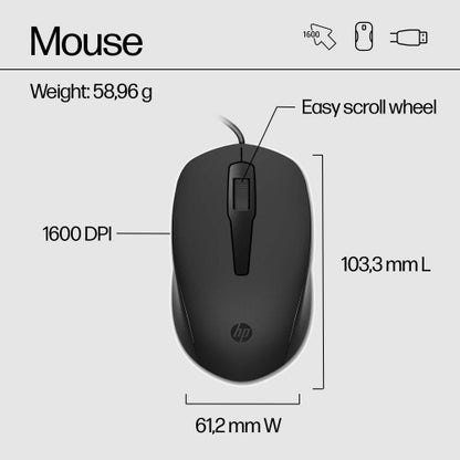 HP 150 Wired Mouse and Keyboard