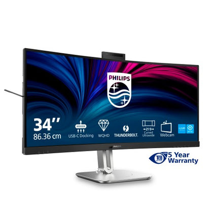 Philips 6000 series 34B2U6603CH/00 computer monitor 86.4 cm (34") 3440 x 1440 pixels Wide Quad HD LCD Grey