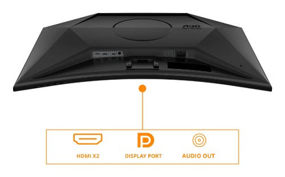 AOC G4 CQ32G4VE computer monitor 80 cm (31.5") 2560 x 1440 pixels Quad HD LCD Black, Grey